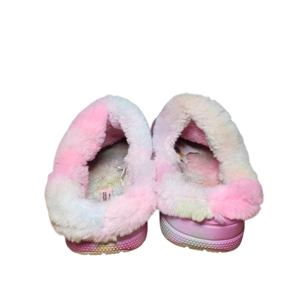 Juicy Couture Kids' Pink Furry Clogs Size 4 - Picture 7 of 10